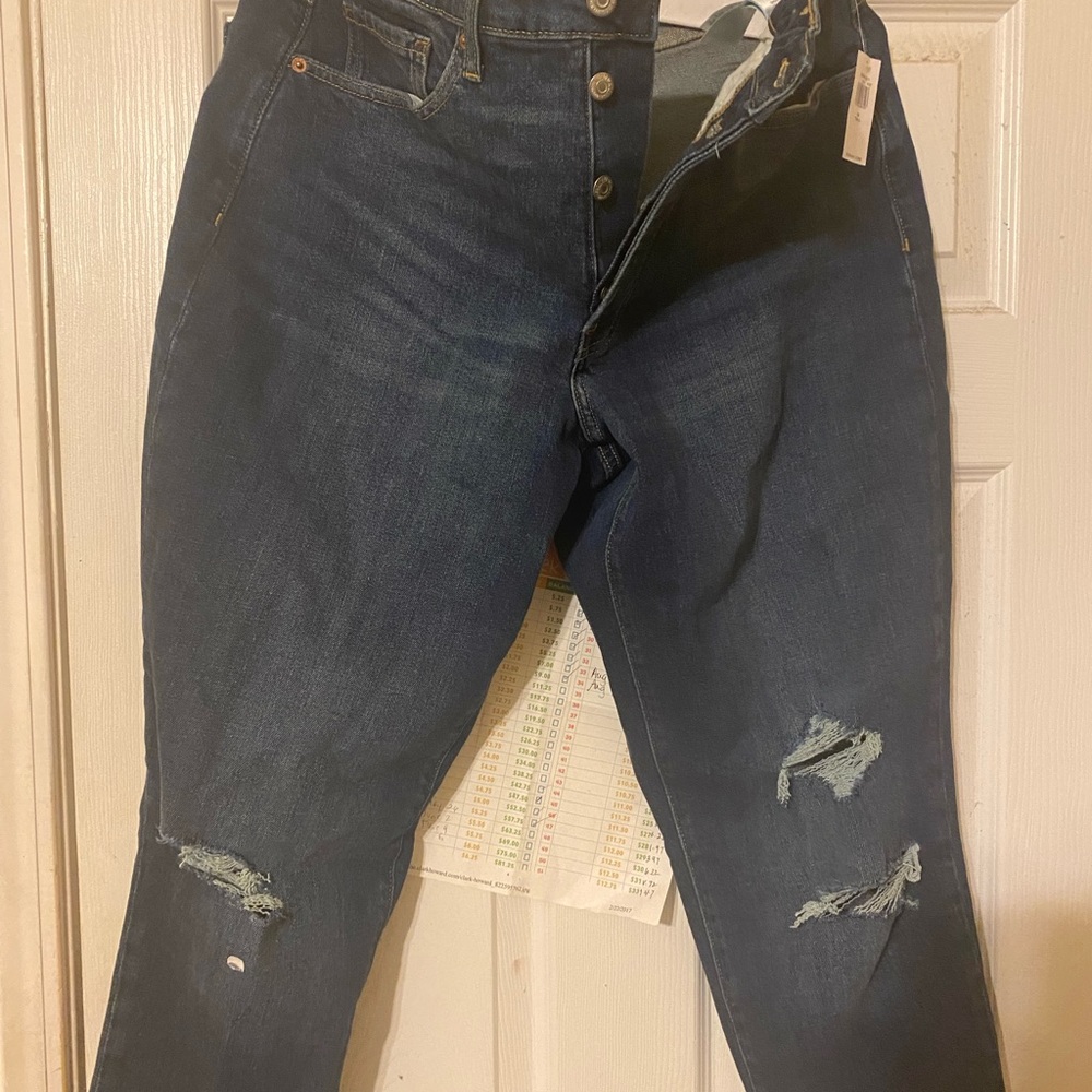 NWT Old Navy Distressed Jeans Size 12